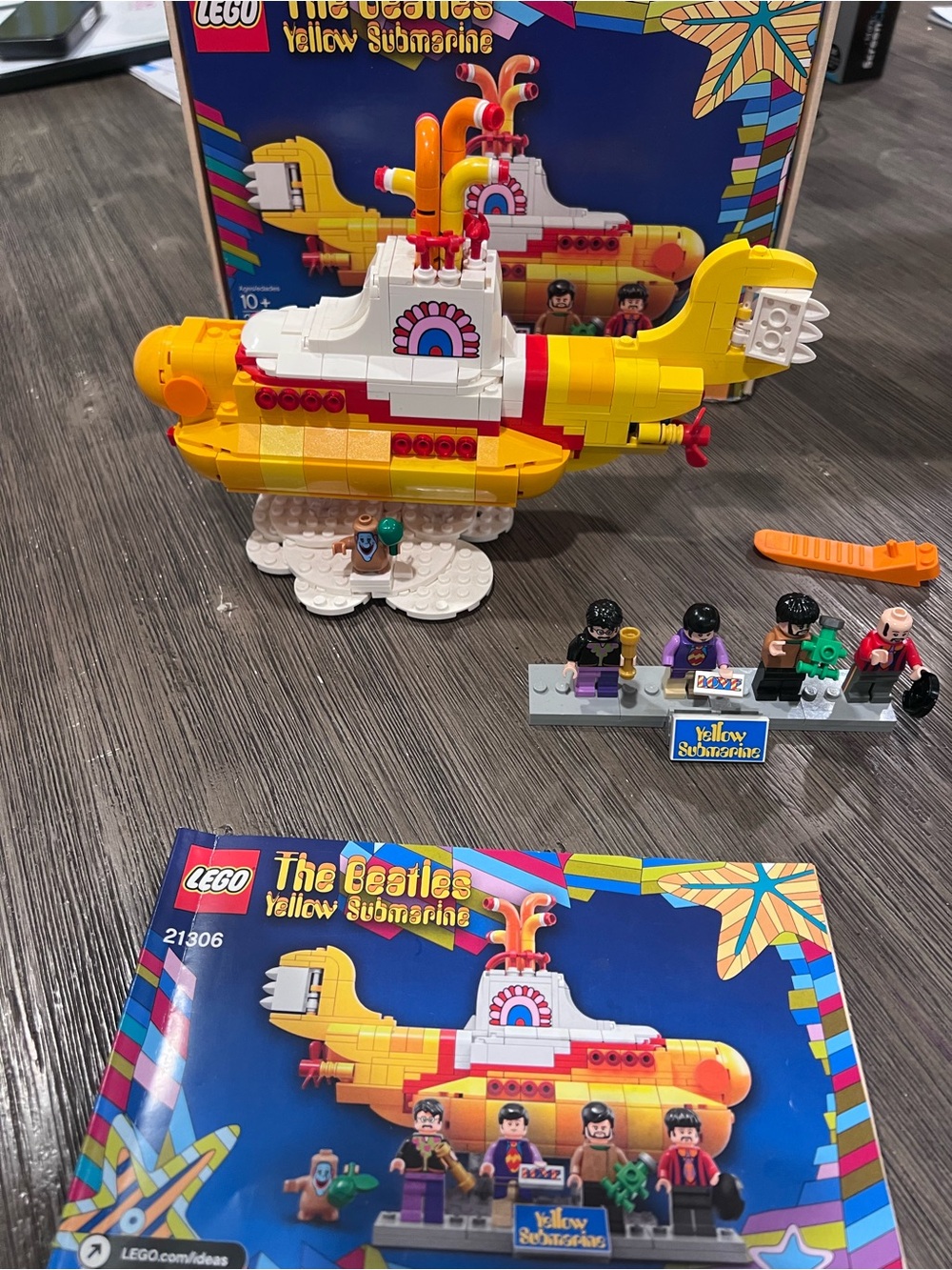Lego Yellow Submarine Building Set with Multicolor Accents